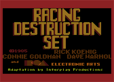 Racing Destruction Set - Screenshot - Game Title Image