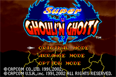 Super Ghouls 'n Ghosts - Screenshot - Game Title Image