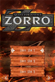 Zorro: Quest for Justice - Screenshot - Game Select