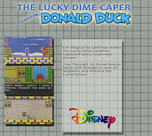 The Lucky Dime Caper Starring Donald Duck - Fanart - Box - Back