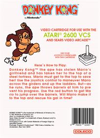 Donkey Kong - Box - Back Image