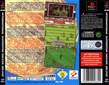 International Superstar Soccer Deluxe - Box - Back Image
