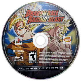 Dragon Ball: Raging Blast - Disc Image
