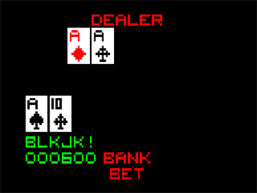 Blackjack - Screenshot - Gameplay