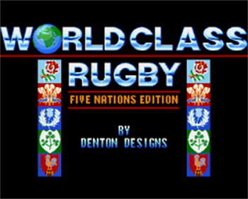 World Class Rugby - Screenshot - Game Title Image