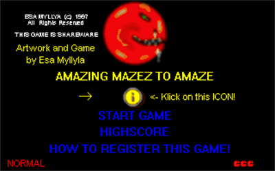Amazing Mazez to Amaze - Screenshot - Game Title Image
