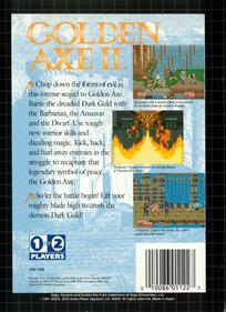 Golden Axe II - Box - Back Image