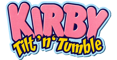 Kirby Tilt 'n' Tumble - Clear Logo Image