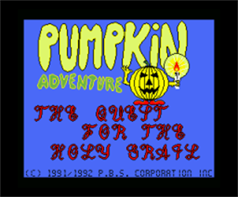 Pumpkin Adventure - Screenshot - Game Title Image