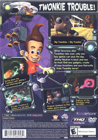 The Adventures of Jimmy Neutron Boy Genius: Attack of the Twonkies - Box - Back Image