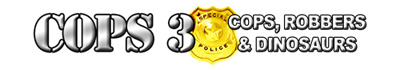 Cops III: Cops, Robbers and Dinosaurs - Clear Logo Image