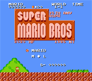 Super Mario Bros. Resprited - Screenshot - Game Title Image
