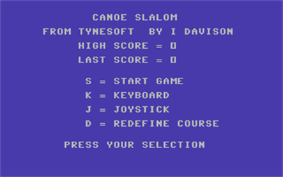 Canoe Slalom - Screenshot - Game Title Image