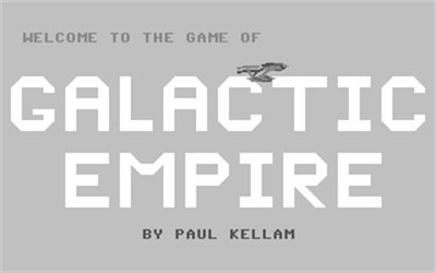 Galactic Empire (Green Valley Publishing) - Screenshot - Game Title Image