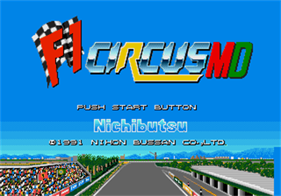 F1 Circus MD - Screenshot - Game Title Image