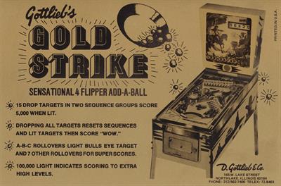 Gold Strike - Advertisement Flyer - Front Image