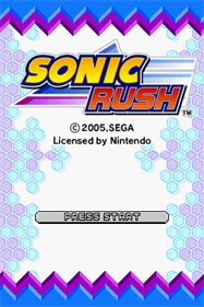 Sonic Rush - Screenshot - Game Title Image