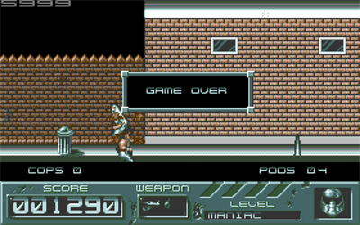 Cyber Cop - Screenshot - Game Over Image