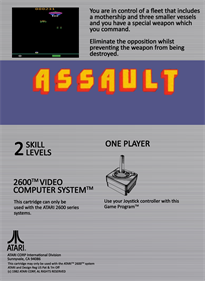 Assault - Fanart - Box - Back Image