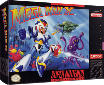 Mega Man X - Box - 3D Image