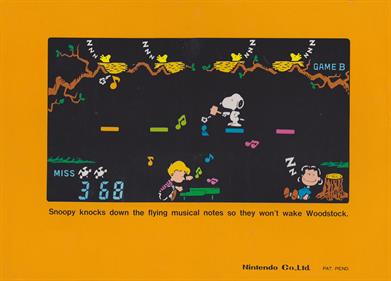 Snoopy (Tabletop) - Box - Back Image