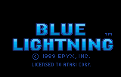 Blue Lightning - Screenshot - Game Title Image