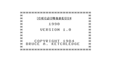 Geopolitique 1990 - Screenshot - Game Title Image