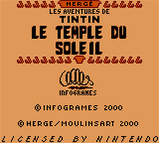 Tintin: Prisoners of the Sun - Screenshot - Game Title Image