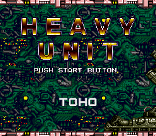Heavy Unit: Mega Drive Special - Screenshot - Game Title Image