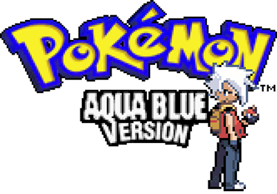 Pokémon Aqua Blue - Clear Logo Image