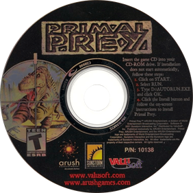 Primal Prey - Disc Image