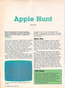 Apple Hunt - Advertisement Flyer - Front Image