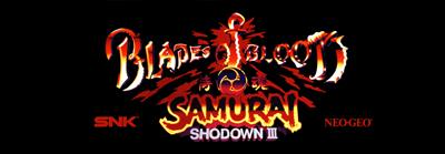 Samurai Shodown III - Arcade - Marquee Image