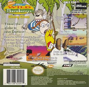 The Wild Thornberrys: Chimp Chase - Box - Back Image