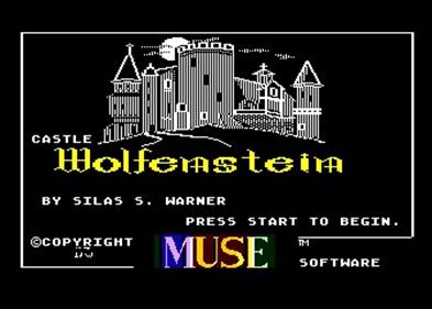 Castle Wolfenstein - Screenshot - Game Title Image