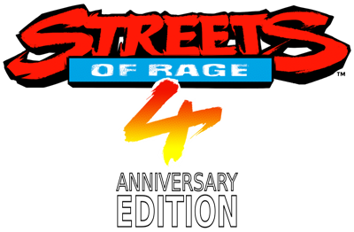 Streets of Rage 4 Anniversary Edition - Clear Logo Image