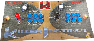 Killer Instinct - Arcade - Control Panel Image