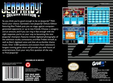 Jeopardy!: Deluxe Edition - Box - Back Image