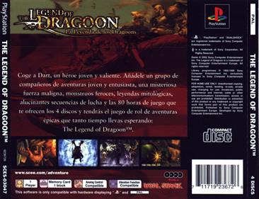 The Legend of Dragoon - Box - Back Image