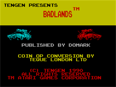 Badlands - Screenshot - Game Title Image