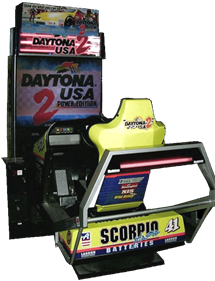 Daytona USA 2: Power Edition - Arcade - Cabinet Image