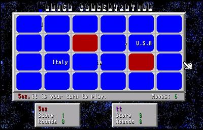 Amiga Concentration - Screenshot - Gameplay Image