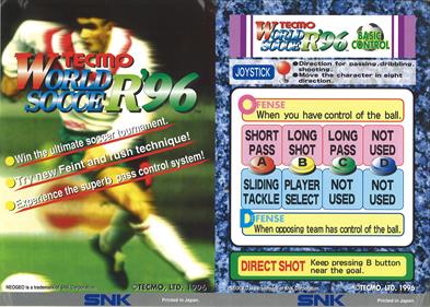 Tecmo World Soccer '96 - Arcade - Controls Information Image