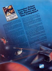 Invasion Orion - Advertisement Flyer - Front Image