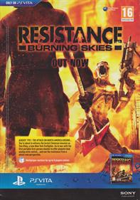 Resistance: Burning Skies - Advertisement Flyer - Front Image