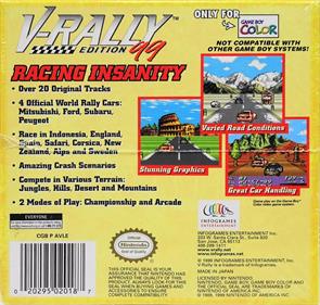 V-Rally: Edition 99 - Box - Back Image