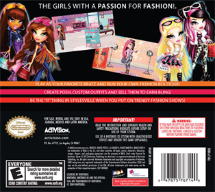 Bratz: Fashion Boutique - Box - Back Image