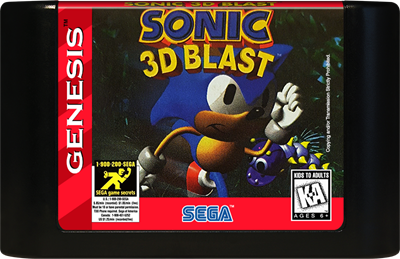 Sonic 3D Blast - Cart - Front Image