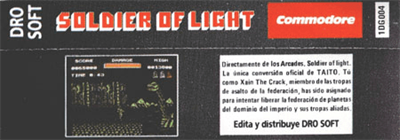 Soldier of Light - Box - Back Image