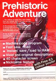Prehistoric Adventure - Advertisement Flyer - Front Image